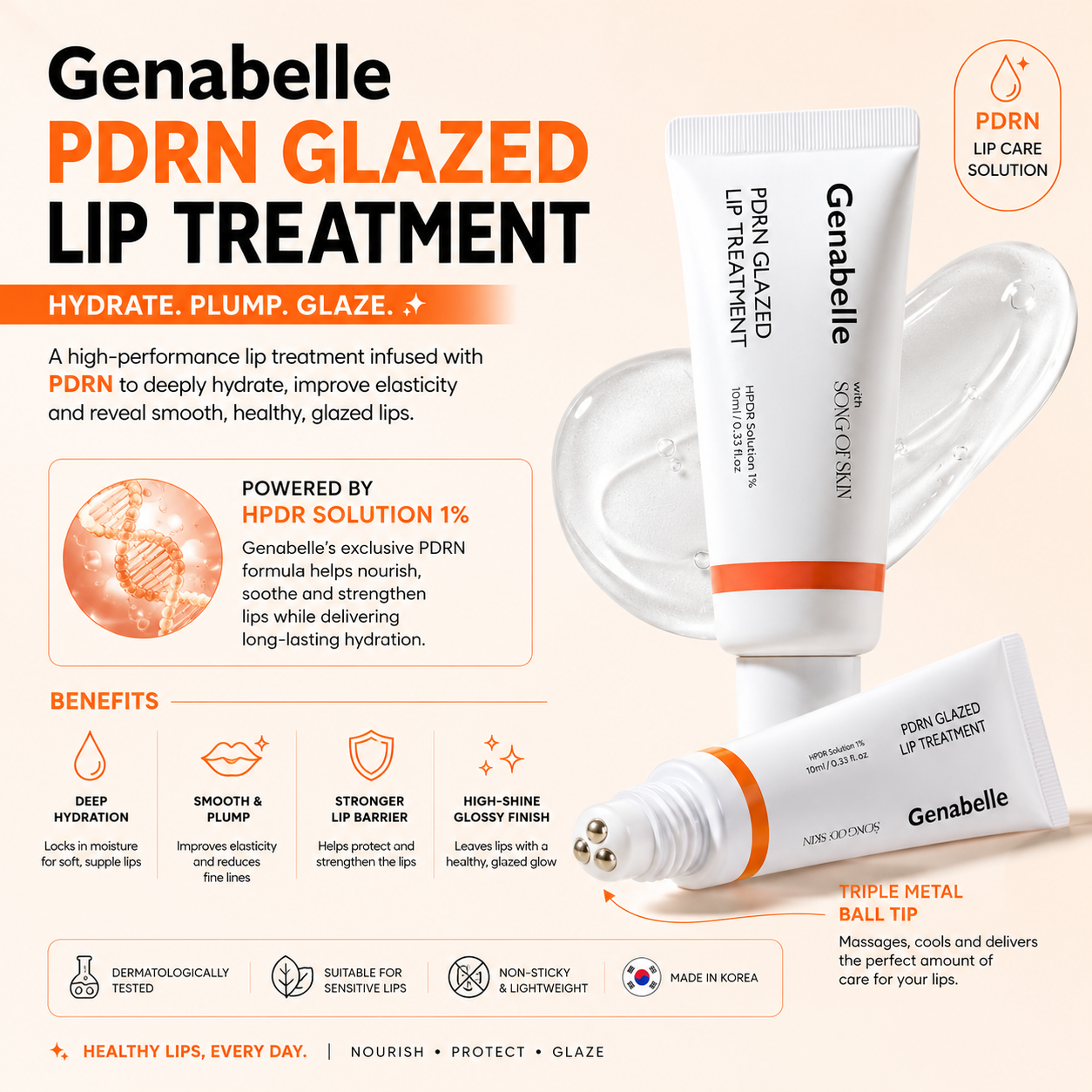 Genabelle PDRN Glazed Lip Treatment 10ml